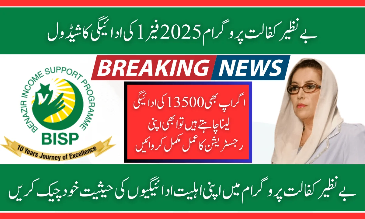 Benazir Kafalat Program Payments April